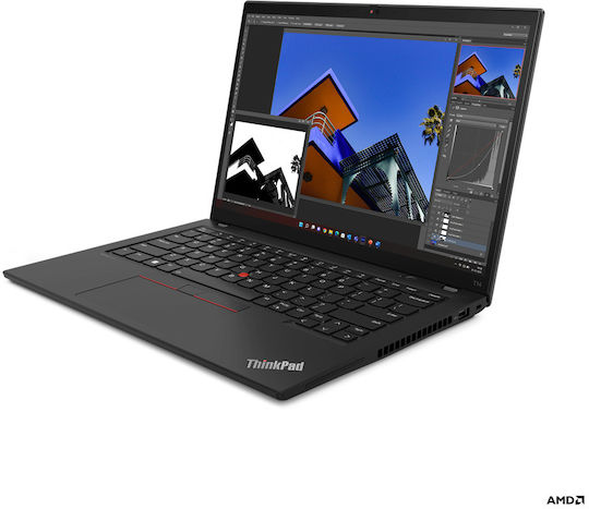 Lenovo ThinkPad T14 Gen 4 (AMD) 14" IPS FHD+ (Ryzen 7 Pro-7840U/16GB/512GB SSD/W11 Pro) Thunder Black (ES Keyboard) view 2