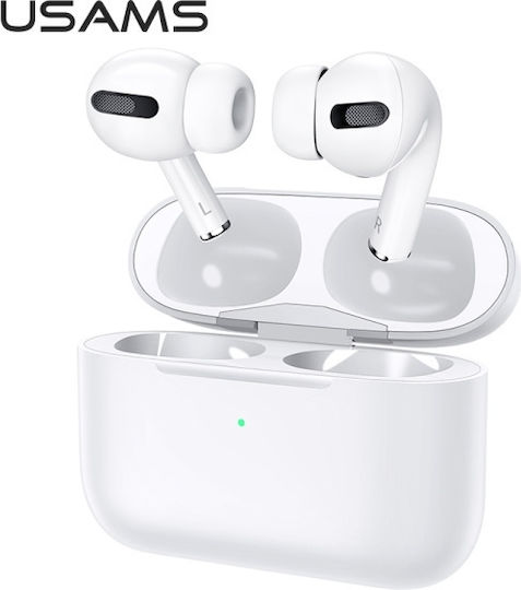 Usams US-YM001 In-ear Bluetooth Handsfree Earphones with Charging Case White view 1