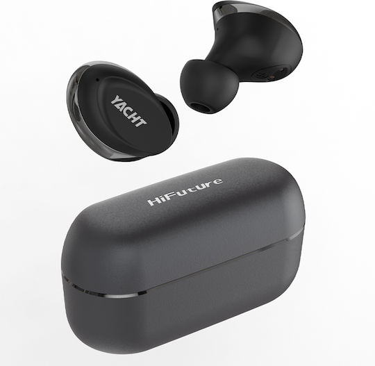 HiFuture YACHT In-ear Bluetooth Handsfree Earphones with Sweat Resistance and Charging Case Black vue 7