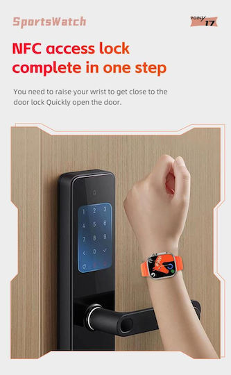 XO M8 Pro Smartwatch with Heart Rate Monitor (Yellow) view 3