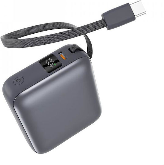QCY PB10C Power Bank 10000mAh 35W with USB-C Port Power Delivery Gray view 1
