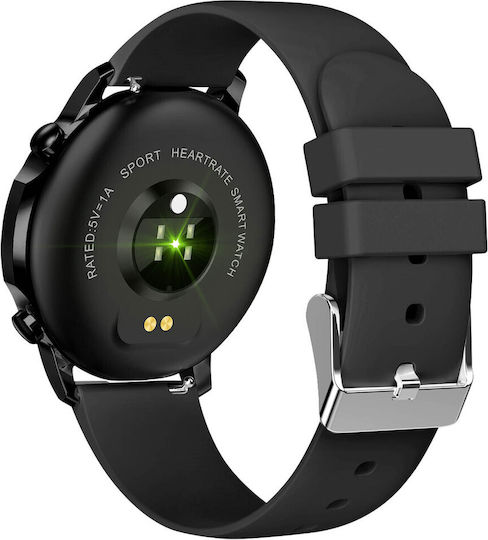 Avizar V23 Aluminium 40mm Smartwatch with Heart Rate Monitor (Black) vue 2