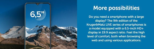 Kruger & Matz Live 9 Dual SIM (4GB/64GB) Blue view 6