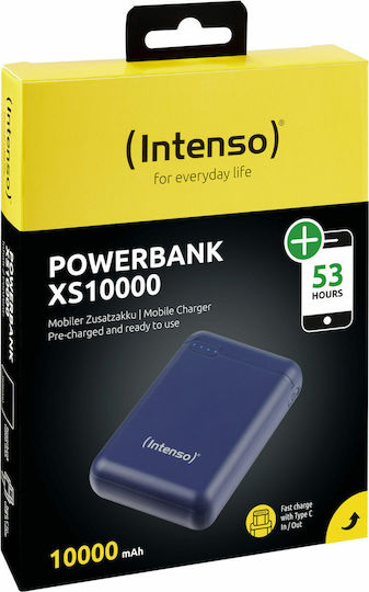 Intenso XS Power Bank 10000mAh with USB-A Port and USB-C Port Blue view 3