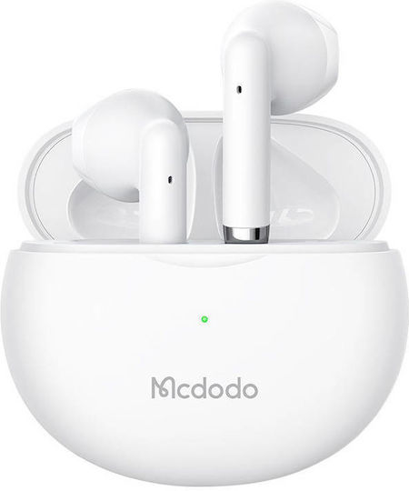 Mcdodo B01 Earbud Bluetooth Handsfree Earphones with Charging Case White view 4