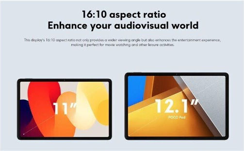 Xiaomi Poco Pad 12.1" Tablet (8GB/256GB) Gray 表示 6