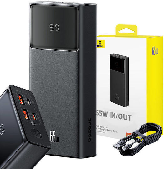 Baseus Star-Lord Power Bank 20000mAh 65W with 2 USB-A Ports and USB-C Port Black view 2
