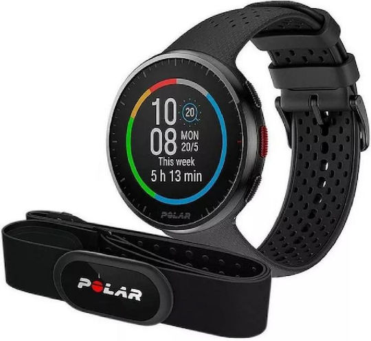 Polar Pacer Pro with H10 Heart Rate Monitor 45mm Smartwatch with Heart Rate Monitor (Carbon Gray) view 4