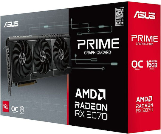 Asus Radeon RX 9070 16GB GDDR6 Prime OC Graphics Card view 7