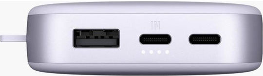 Fresh 'n Rebel Power Bank 18000mAh 20W with USB-A Port and 2 USB-C Ports Power Delivery Dreamy Lilac Ansicht 4