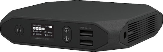 Omnicharge Omni20+ Power Bank 20400mAh with 3 USB-A Ports and USB-C Port Quick Charge 3.0 Black vista 3