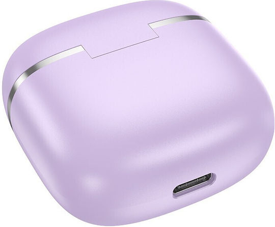 Hoco EQ1 Earbud Bluetooth Handsfree Earphones with Charging Case Purple view 5