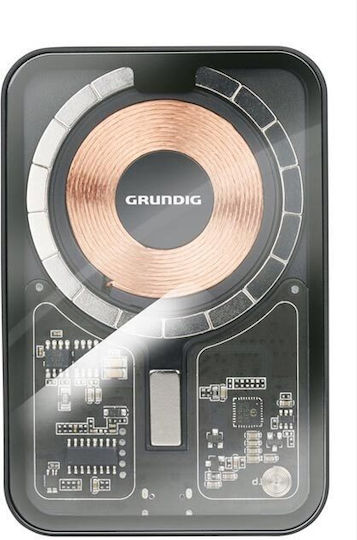 Grundig 00458 MagSafe Power Bank 5000mAh Transparent