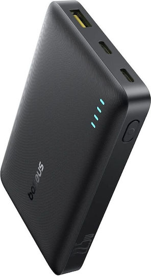 Baseus EnerFill FP21 Power Bank 10000mAh 22.5W with USB-A Port and 2 USB-C Ports Power Delivery Black view 2
