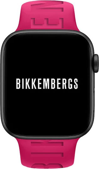 Bikkembergs BK22 Small Aluminium Smartwatch with Heart Rate Monitor (Fuchsia)