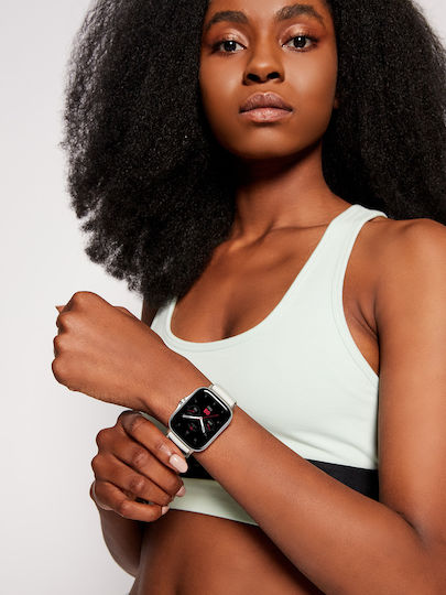 Amazfit GTS 2 Aluminium 43mm Waterproof Smartwatch with Heart Rate Monitor (Urban Grey) vue 6