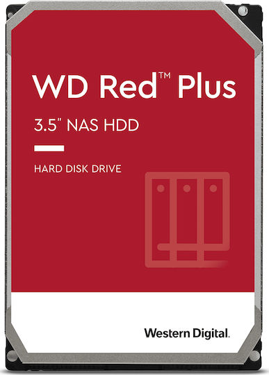 Western Digital Red Plus 4TB HDD Hard Drive 3.5" SATA III 5400rpm with 256MB Cache for NAS WD40EFPX