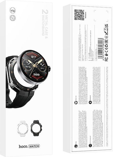 Hoco Y14 Smartwatch with Heart Rate Monitor (Black) vue 6