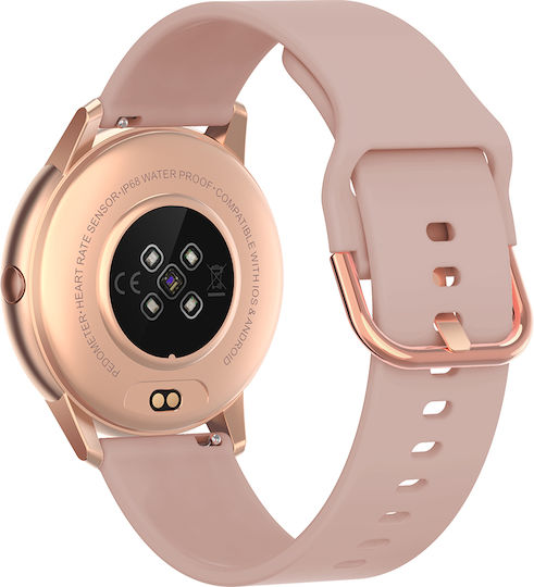 Curren R3 Pro Smartwatch with Heart Rate Monitor (Pink) view 2