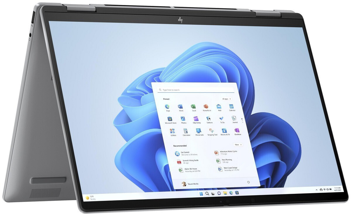 HP ENVY x360 14-fa0016nw 14" IPS Touchscreen 120Hz (Ryzen 7-8840HS/16GB/512GB SSD/W11 Home) Meteor Silver (US Keyboard)