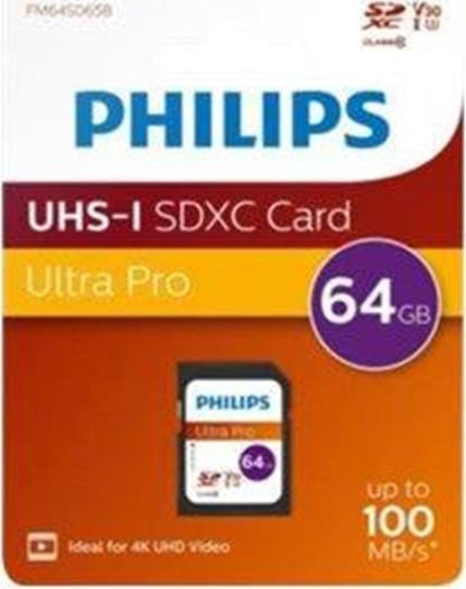 Philips Ultra Pro SDXC 64GB Class 10 U3 V30 A1 UHS-I view 2