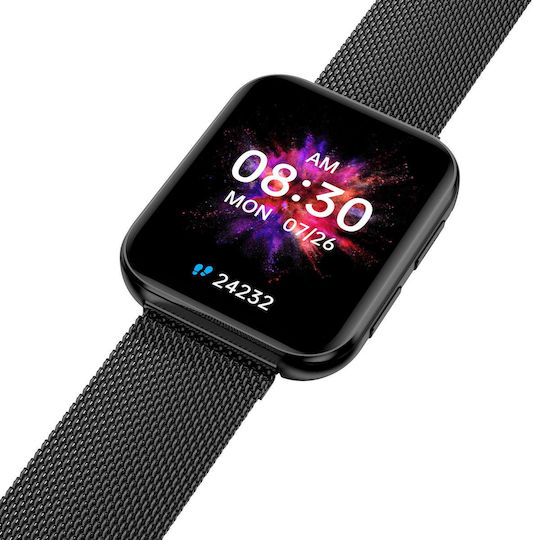 Garett GRC MAXX Smartwatch with Heart Rate Monitor (Black Steel) view 2