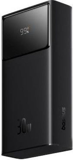 Baseus Star-Lord Power Bank 10000mAh 30W with 2 USB-A Ports Power Delivery White view 3