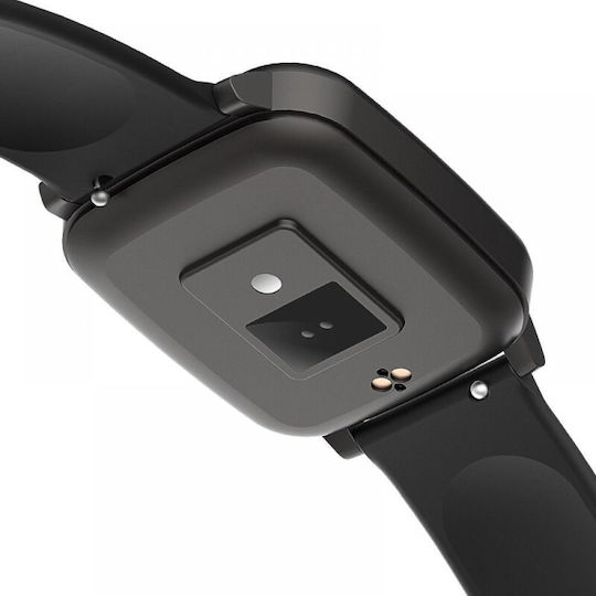Kingwear T1 38mm Smartwatch with Heart Rate Monitor (Black) view 4