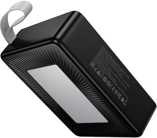 Hoco J166 Carretera Power Bank 50000mAh 22.5W with 3 USB-A Ports and 2 USB-C Ports Power Delivery / Quick Charge 2.0 / Quick Charge 3.0 Black vue 5