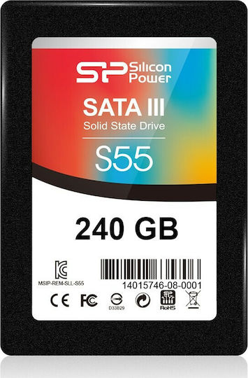 Silicon Power Slim S55 SSD 240GB 2.5'' Type with SATA III Connection SP240GBSS3S55S25 vista 3