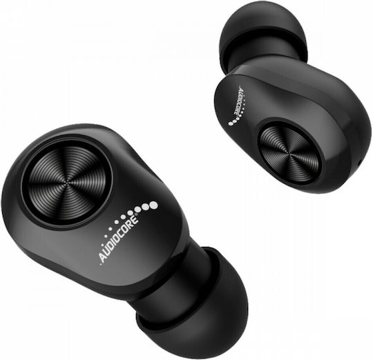 Audiocore AC580 In-ear Bluetooth Handsfree Earphones with Sweat Resistance and Charging Case Black