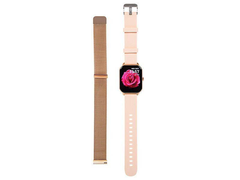X16 Smartwatch with Heart Rate Monitor (Pink) vista 6