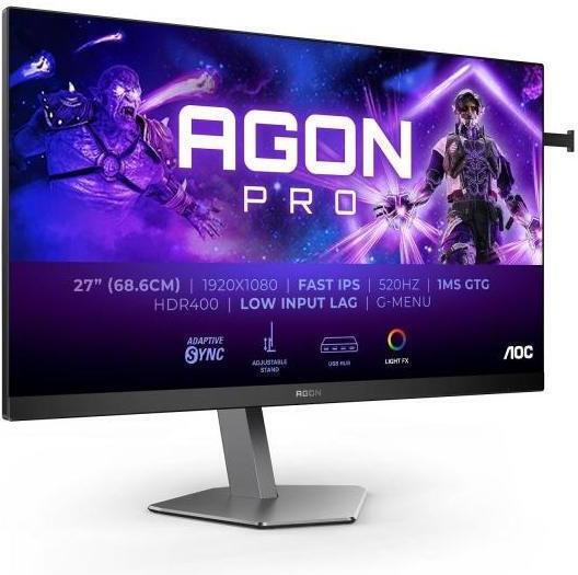 AOC AG276FK IPS Gaming Monitor 27" FHD 1920x1080 with Response Time 0.5ms GTG view 4