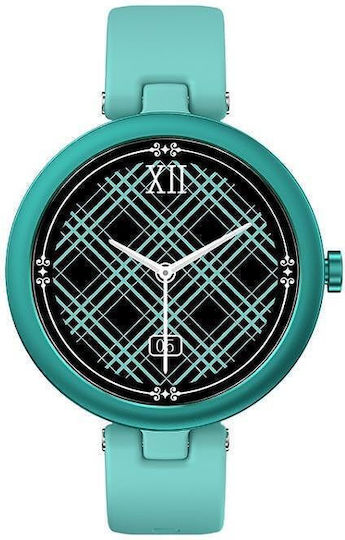 Nubi DG Venus 46mm Smartwatch with Heart Rate Monitor (Turquoise) view 2