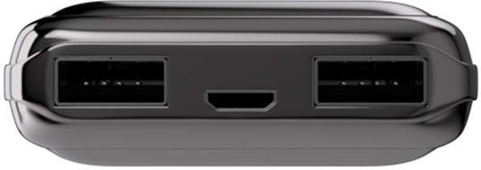 SAS Go Recharge Luxury Power Bank 5000mAh with 2 USB-A Ports Black view 3