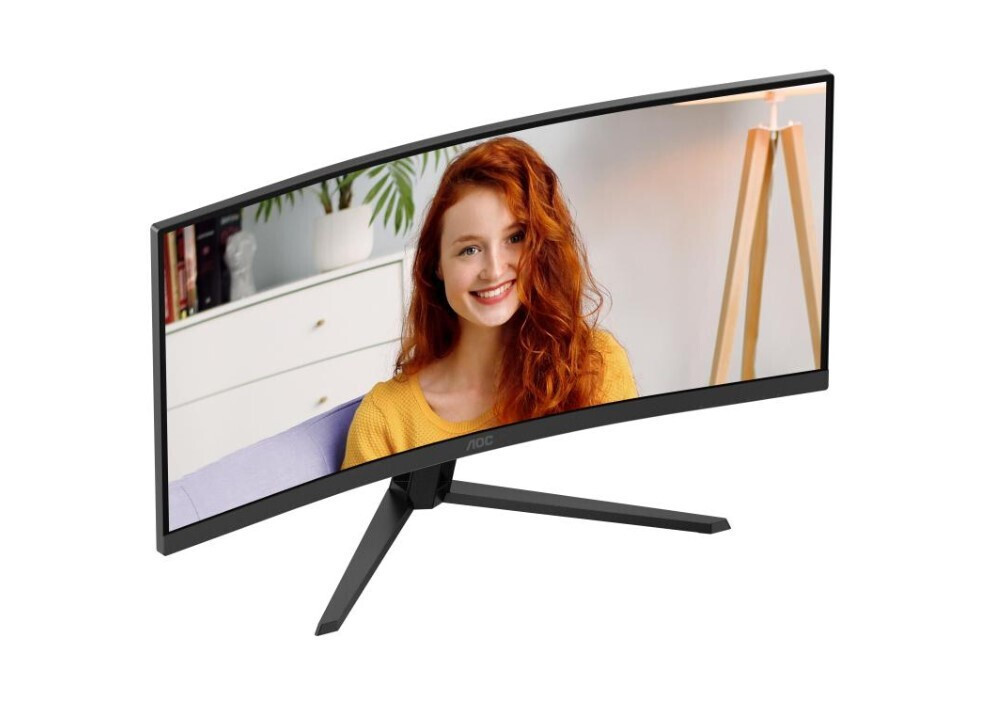 AOC CU34B3E Ultrawide VA HDR Curved Monitor 34" QHD 3440x1440 view 7