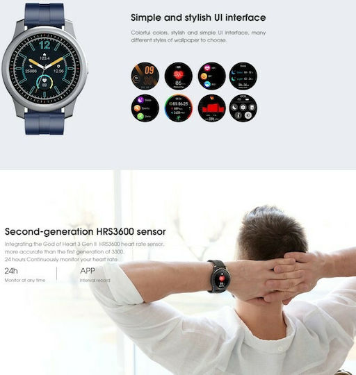 Elephone R8 Smartwatch with Heart Rate Monitor (Black) view 4