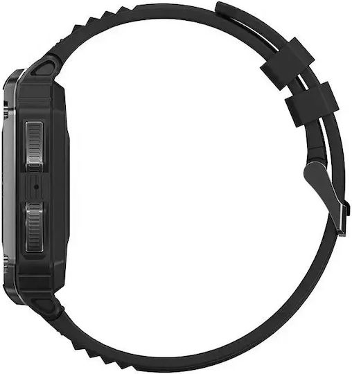 Nubi NX6 Smartwatch with Heart Rate Monitor (Black) view 3