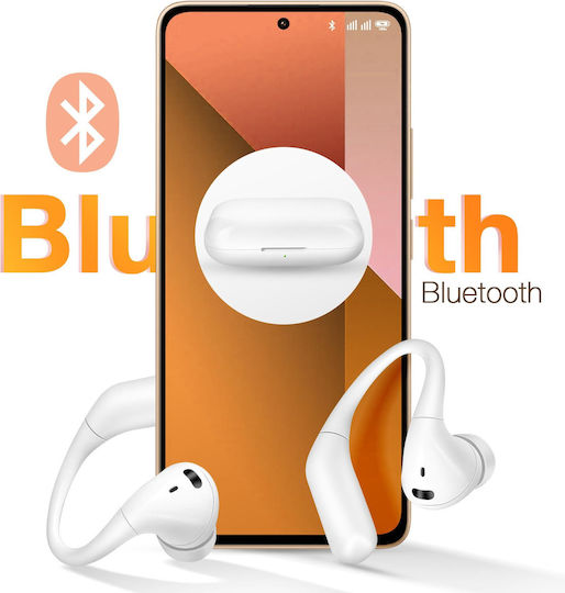 LinQ R9565 In-ear Bluetooth Handsfree Earphones with Charging Case White view 2