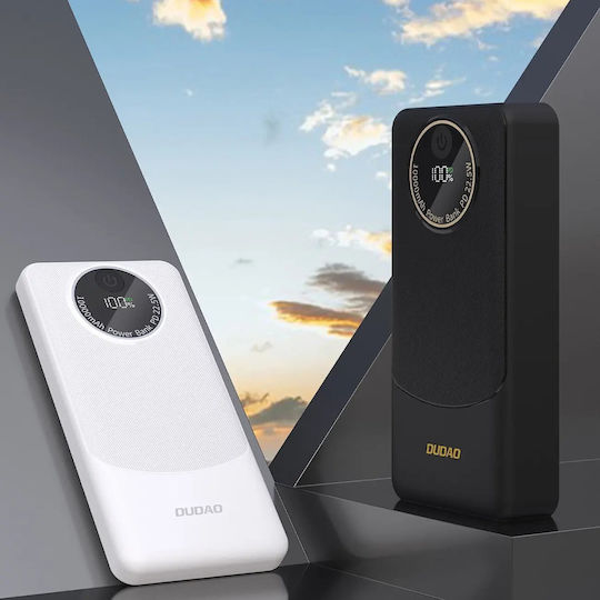 Dudao K12 Power Bank 10000mAh 22.5W with 2 USB-A Ports Power Delivery Black vue 2