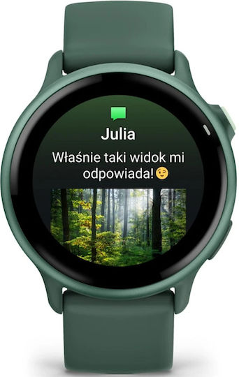 Garmin Vivoactive 6 Aluminium 42mm Waterproof Smartwatch with Heart Rate Monitor (Jasper Green) view 2