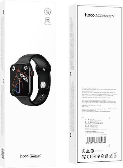 Hoco Y12 Smartwatch with Heart Rate Monitor (Black) view 4