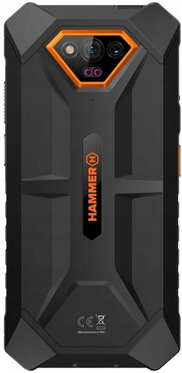 Hammer Iron V Dual SIM (6GB/64GB) Resistant Smartphone Orange view 3