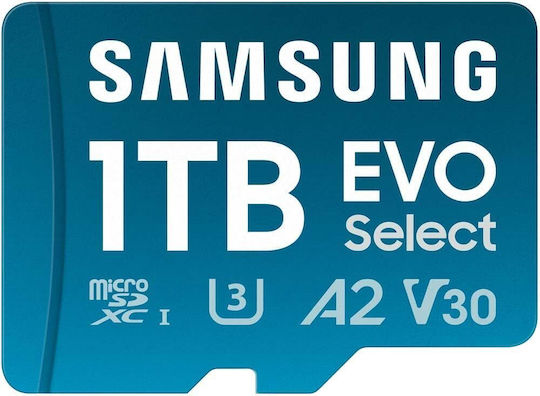 Samsung Evo Select microSDXC 1TB U3 UHS-I 160MB/s With Adapter
