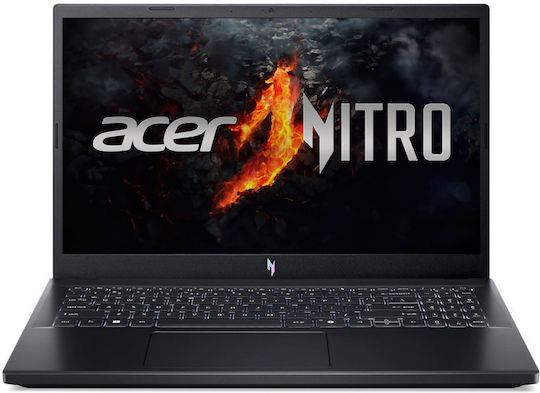 Acer Nitro V 15 ANV15-41 15.6" FHD (Ryzen 5-6600H/16GB/1TB SSD/GeForce RTX 2050/W11 Home) Obsidian Black (US Keyboard) view 2