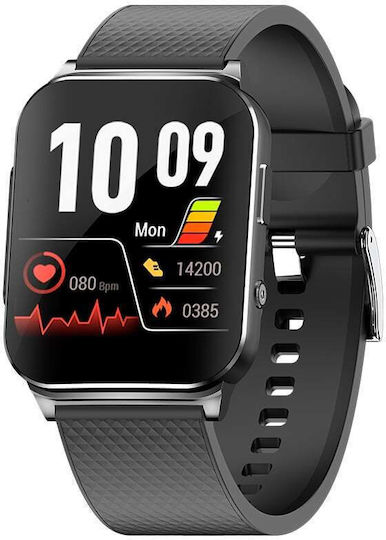 iSEN Ep03 Smartwatch with Heart Rate Monitor (Black) view 1