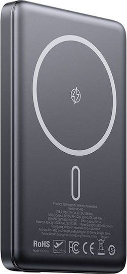 Mcdodo MC-4651 MagSafe Power Bank 10000mAh 20W with USB-C Port Black view 2