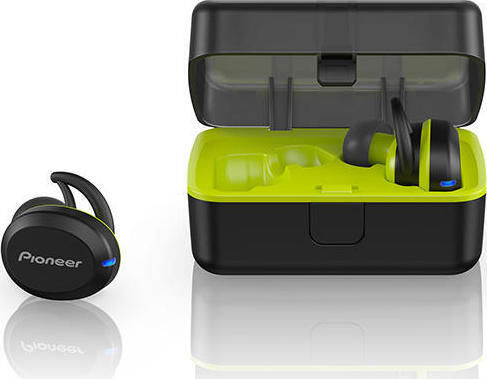 Pioneer E8 In-ear Bluetooth Handsfree Earphones with Sweat Resistance and Charging Case Yellow vue 2