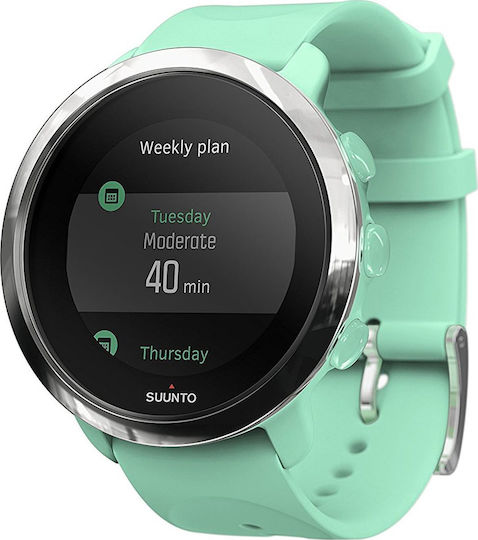 Suunto 3 Fitness Stainless Steel 43mm Waterproof Smartwatch with Heart Rate Monitor (Ocean) view 3