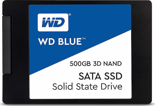 Western Digital Blue 3D SSD 500GB 2.5 Inch SATA III Connection WDS500G2B0A Bulk